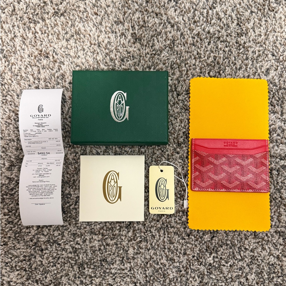 Red “Goyard” Cardholder